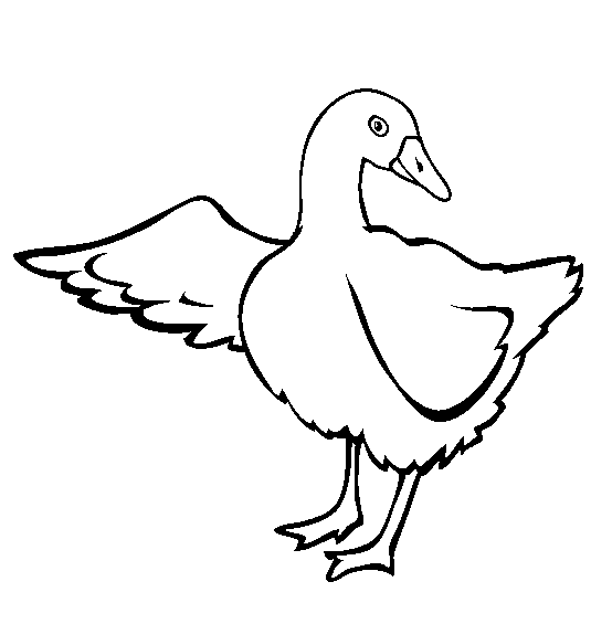free Goose coloring page