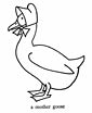 Goose coloring page