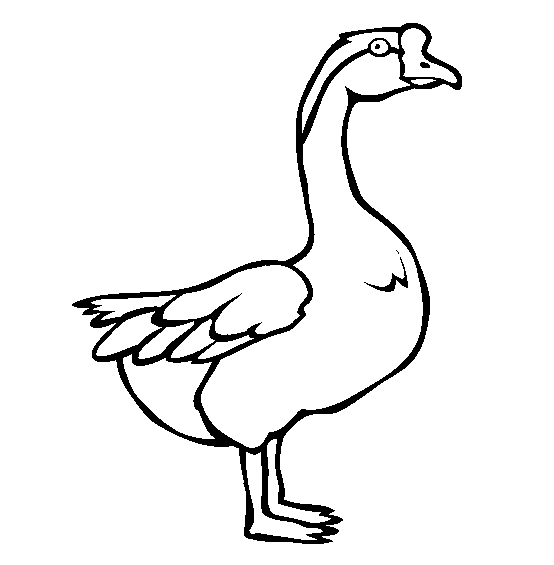 free Goose coloring page