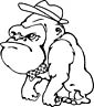 Gorilla coloring page