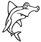 Hammerhead Shark coloring page