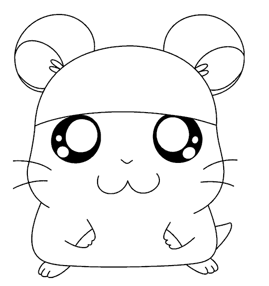 Hamster coloring page - Animals Town - animals color sheet - Hamster