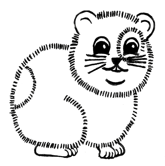 free Hamster coloring page