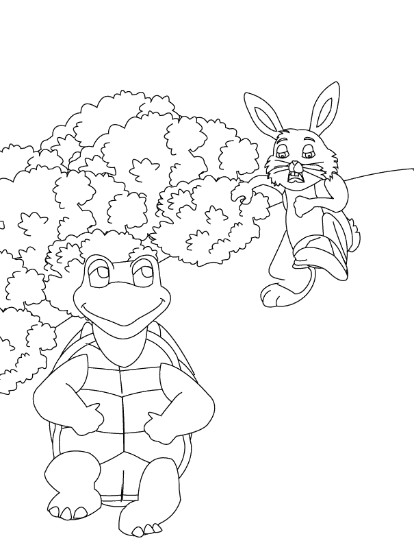 free Hare coloring page