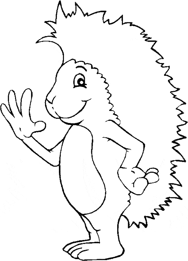 free Hedgehog coloring page