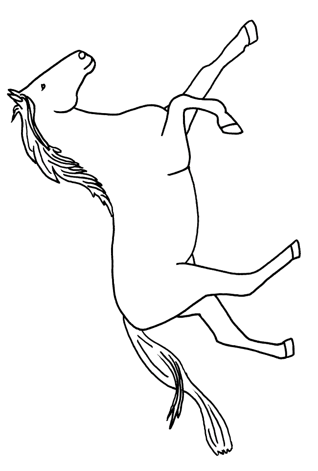 free Horse coloring page