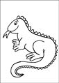 Iguana coloring page