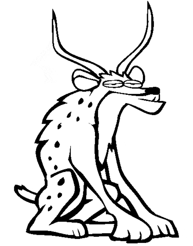 free Impala coloring page sheet