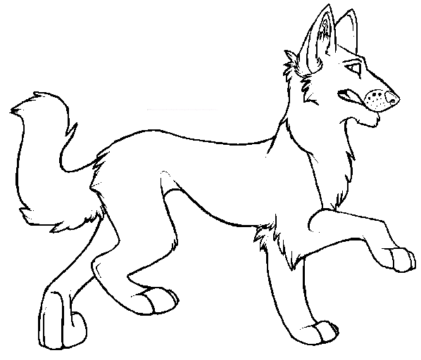 free Jackal coloring page