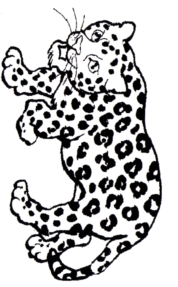 Jaguar coloring page - Animals Town - Animal color sheets Jaguar picture