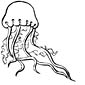 Jellyfish coloring page