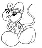 Jumping Mouse coloring page