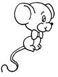 Jumping Mouse coloring page