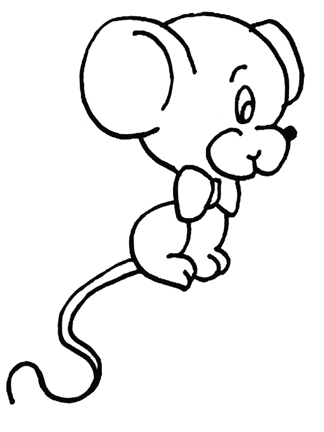 free Jumping Mouse coloring page sheet