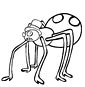 jumping spider coloring pages
