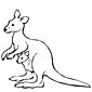 kangaroo coloring page