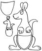 Kangaroo coloring page