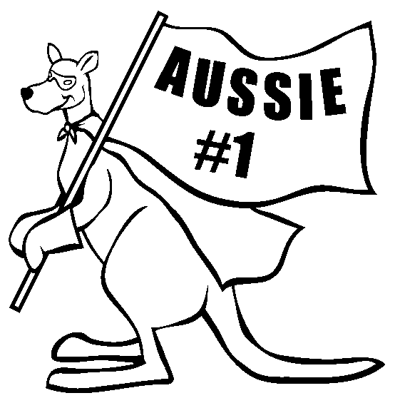 free Kangaroo coloring page