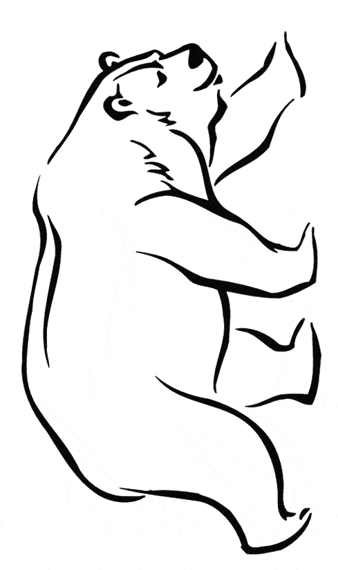 free Kermode Bear coloring page