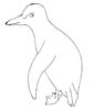 King Penguin coloring page