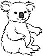 Koala coloring page