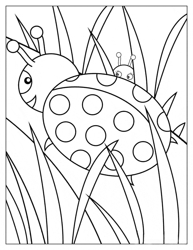 free Ladybug coloring page