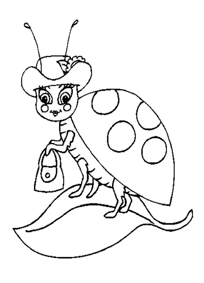 free Ladybug coloring page