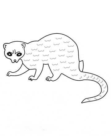 free Lemming coloring page