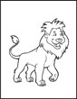 Lion coloring page