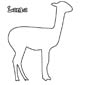 llama coloring page