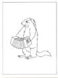 marmot coloring page