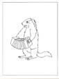 Marmot coloring page