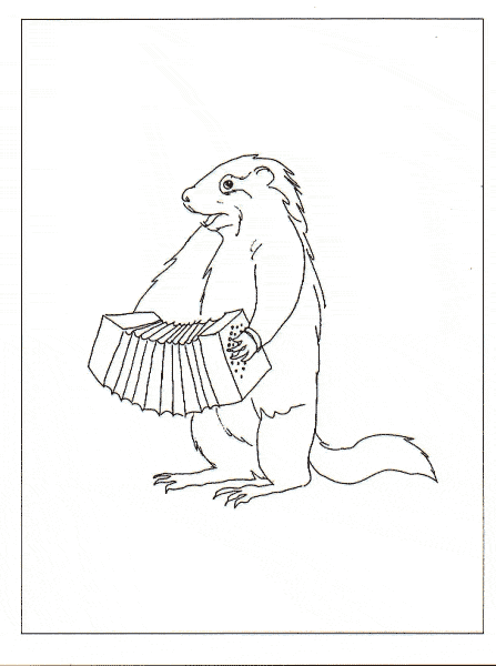 free Marmot coloring page