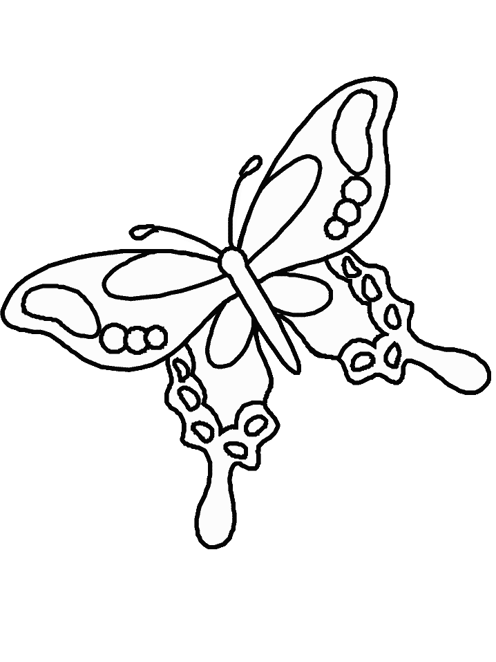 free Monarch Butterfly coloring page