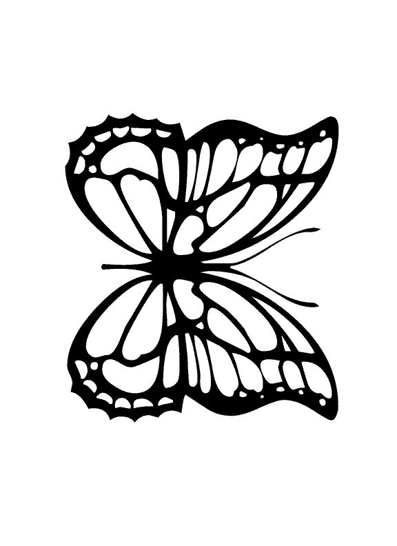 Monarch Butterfly coloring page - Animals Town - animals color sheet