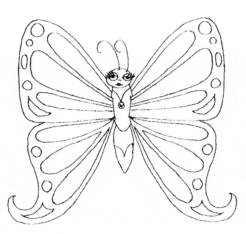 Monarch Butterfly coloring page - Animals Town - Animal color sheets