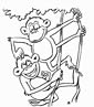 Monkey coloring page