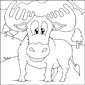 moose coloring page