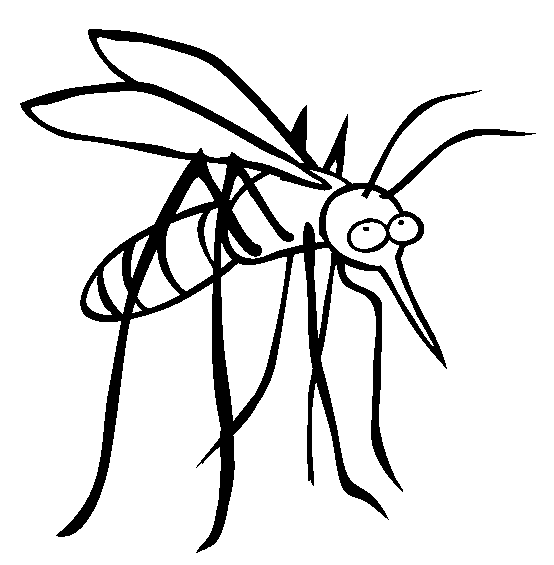 free Mosquito coloring page