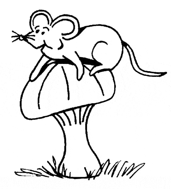 free Mouse coloring page