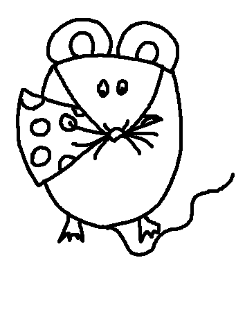 free Mouse coloring page