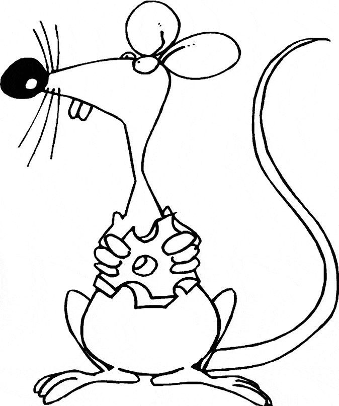 free Mouse coloring page