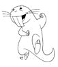 naked mole rat coloring picture