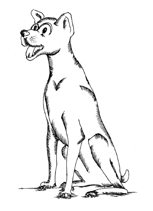 free New Guinea Singing Dog coloring page