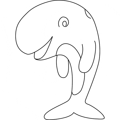free Northern Right Whale coloring page