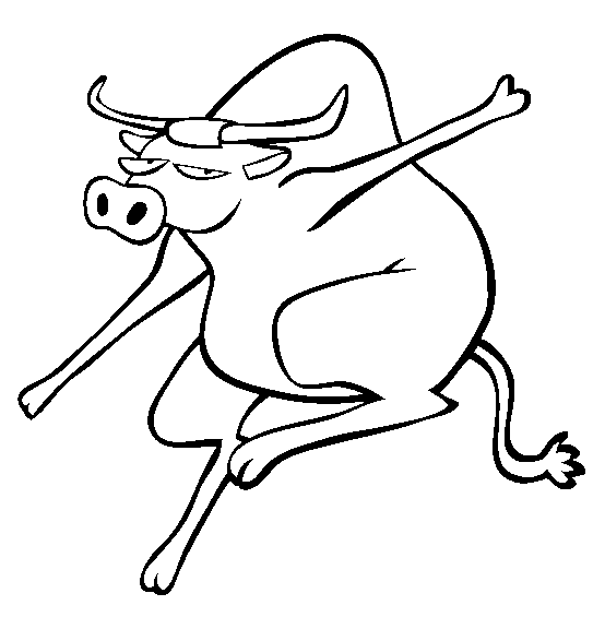 free Ox coloring page