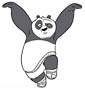 Panda coloring page