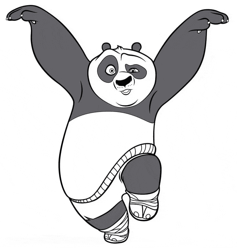 free Panda coloring color page sheet