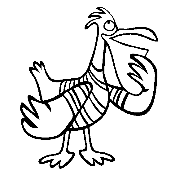 free Pelican coloring page