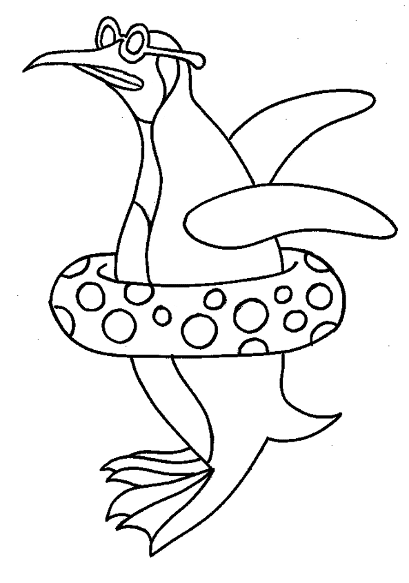 free Penguin coloring page